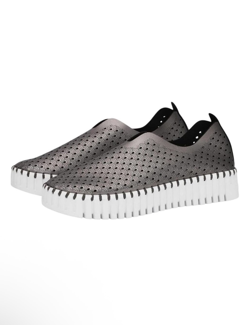 Ilse Jacobsen Tulip Shoes in Gunmetal Silver Size 39(9)